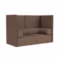 2-seater Sofa High Back with Armrests