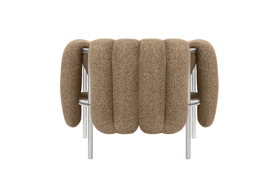 Puffy Lounge Chair, Sawdust / Stainless, Art. no. 20298 (image 4)