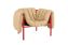 Puffy Lounge Chair, Sand Leather / Traffic Red, Art. no. 20469 (image 1)