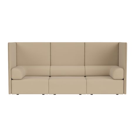 Palo Block 3-seater Sofa High Back with Armrests, Autumn 221