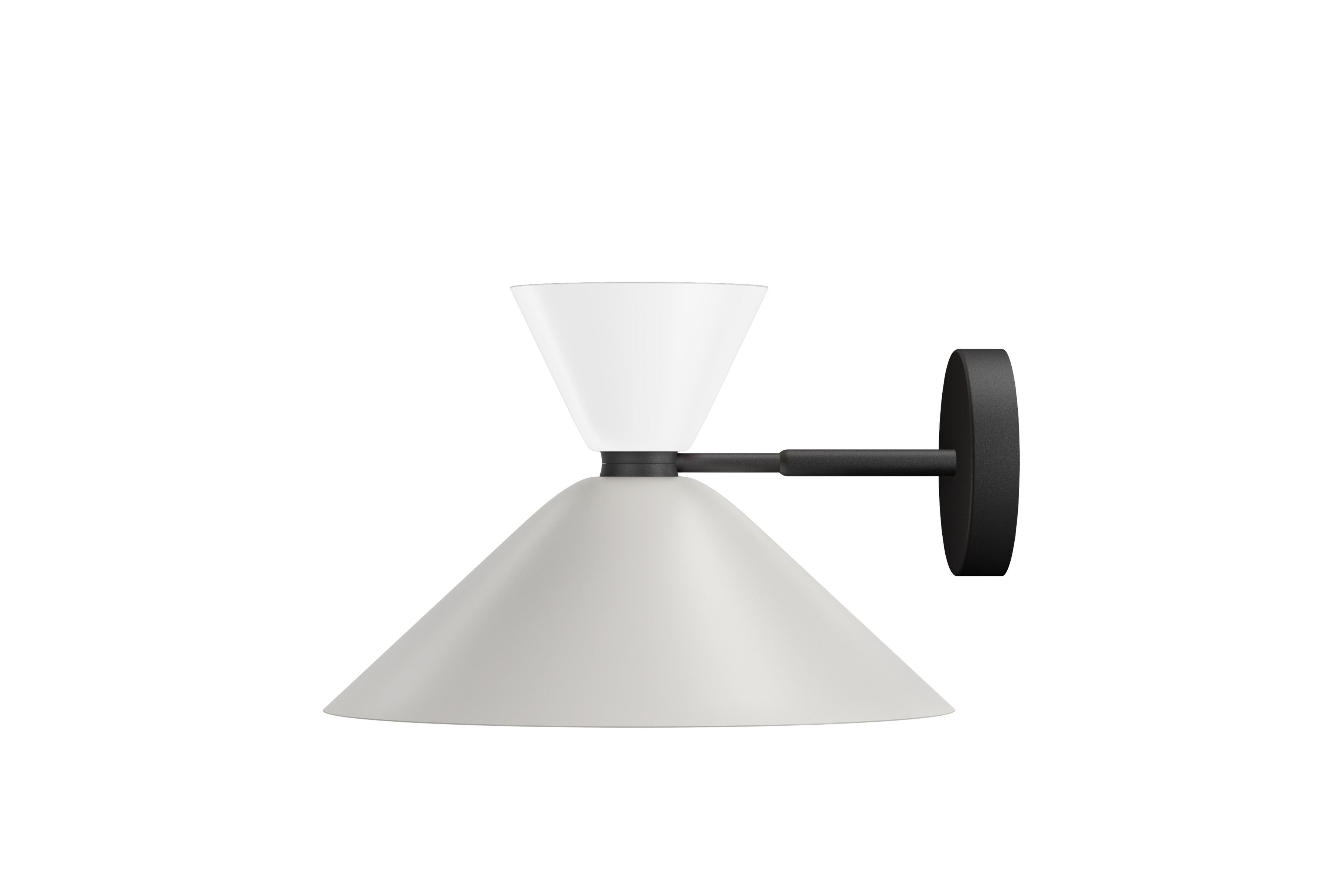 Alphabeta Wall Light, Signal White / Silk Grey, Art. no. 20376 (image 1)