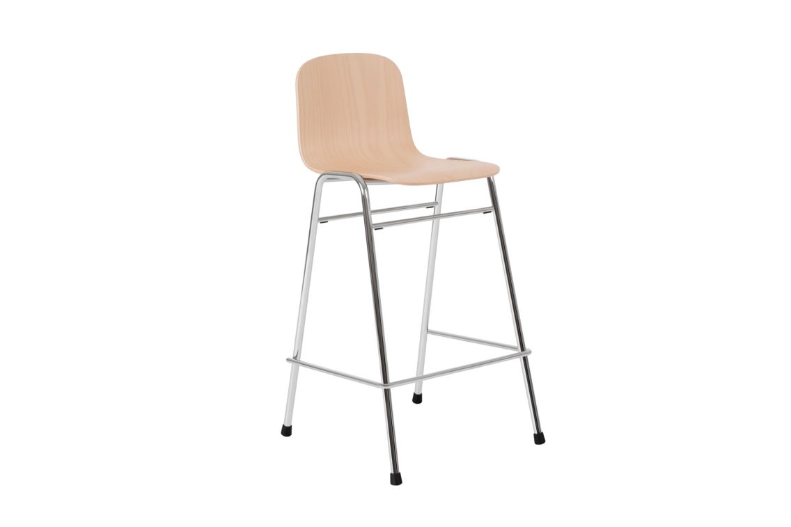Touchwood Counter Chair, Beech / Chrome, Art. no. 20188 (image 1)