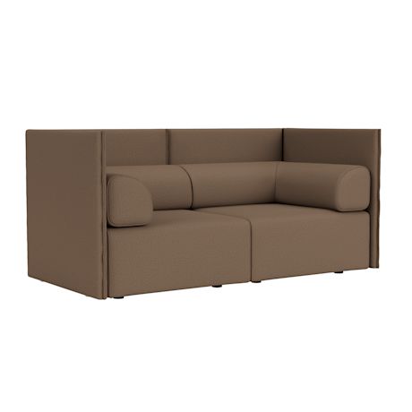Palo Block 2-seater Sofa Medium Back with Armrests, Autumn 361