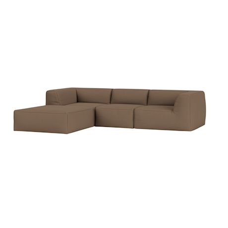 Great 3-seater Sofa Narrow Chaise Left, Autumn 0361