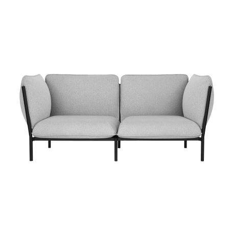 Kumo 2-seater Sofa with Armrests, Porcelain