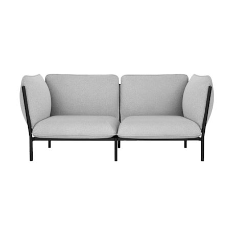 Kumo 2-seater Sofa with Armrests, Porcelain