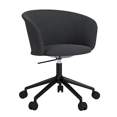 Kendo Swivel Chair 5-star Castors, Graphite / Black