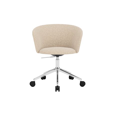 Kendo Swivel Chair 5-star Castors, Storr 1501/Polished