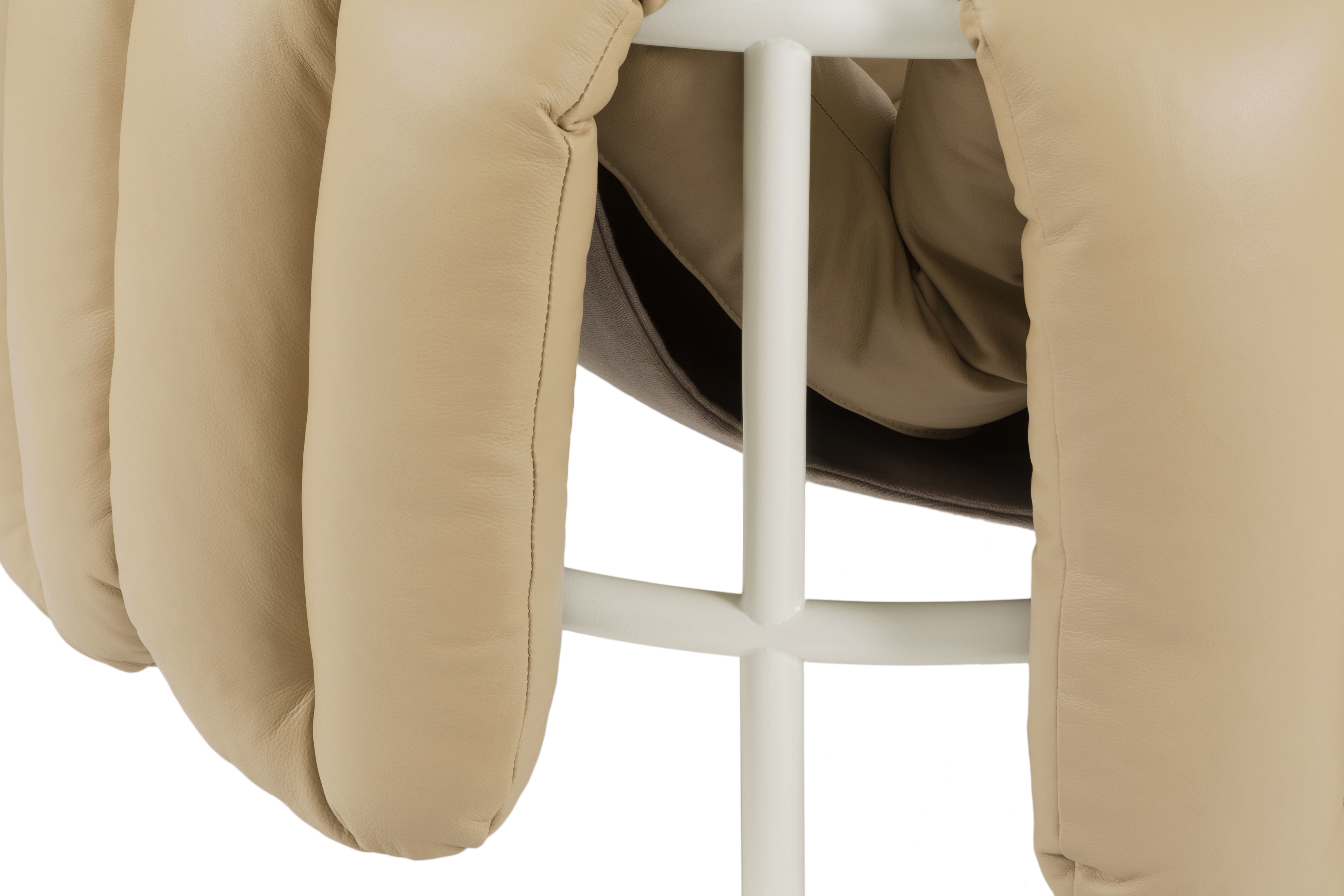 Puffy 2.5-seater Sofa, Sand Leather / Cream (UK), Art. no. 20734 (image 5)