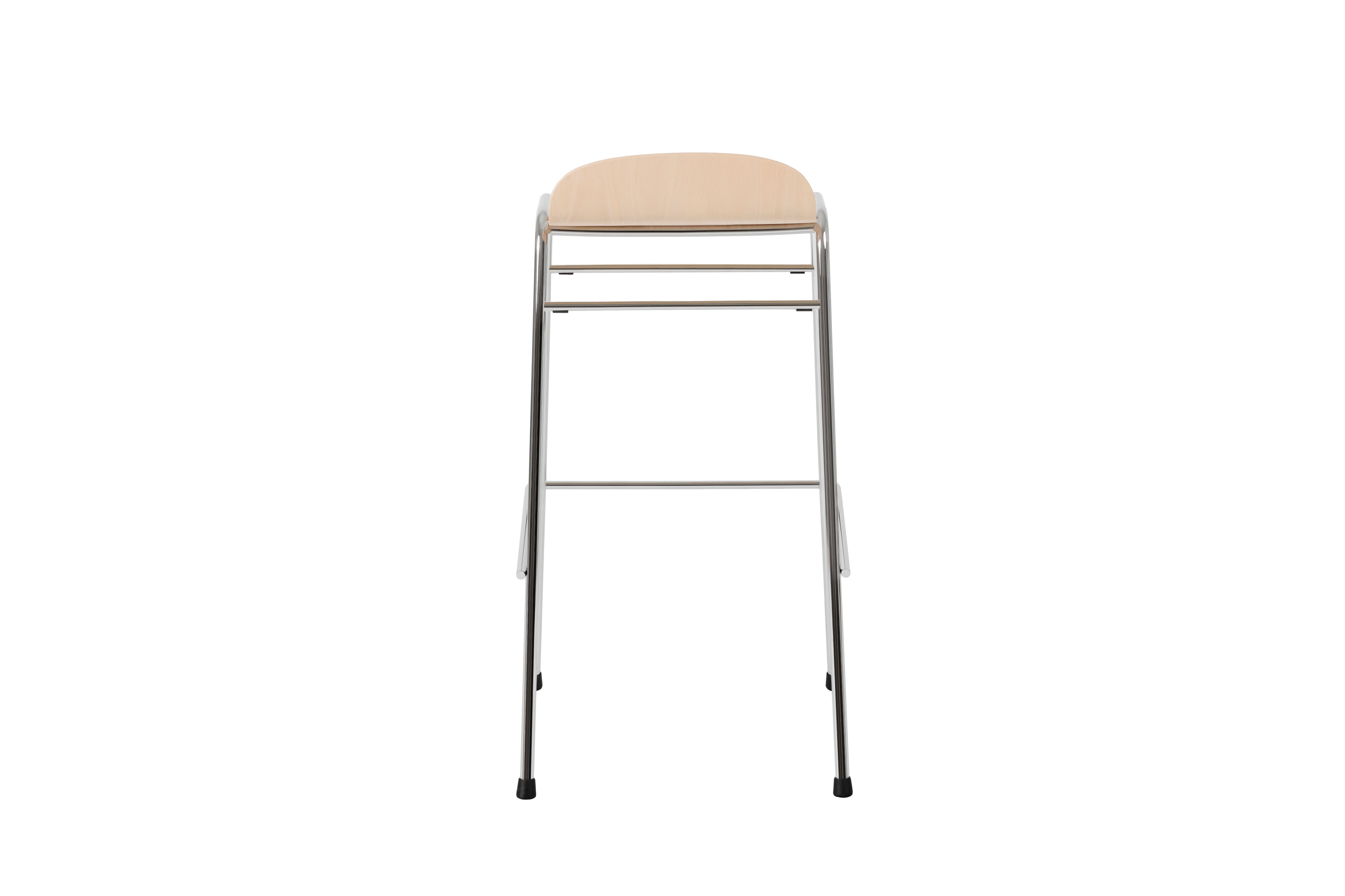 Touchwood Bar Stool, Beech / Chrome, Art. no. 20176 (image 4)