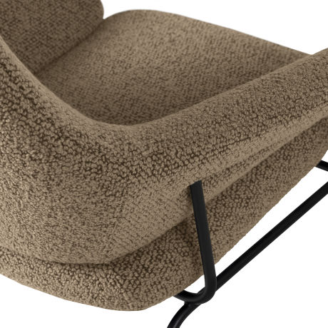 Hai Lounge Chair + Ottoman, Sawdust