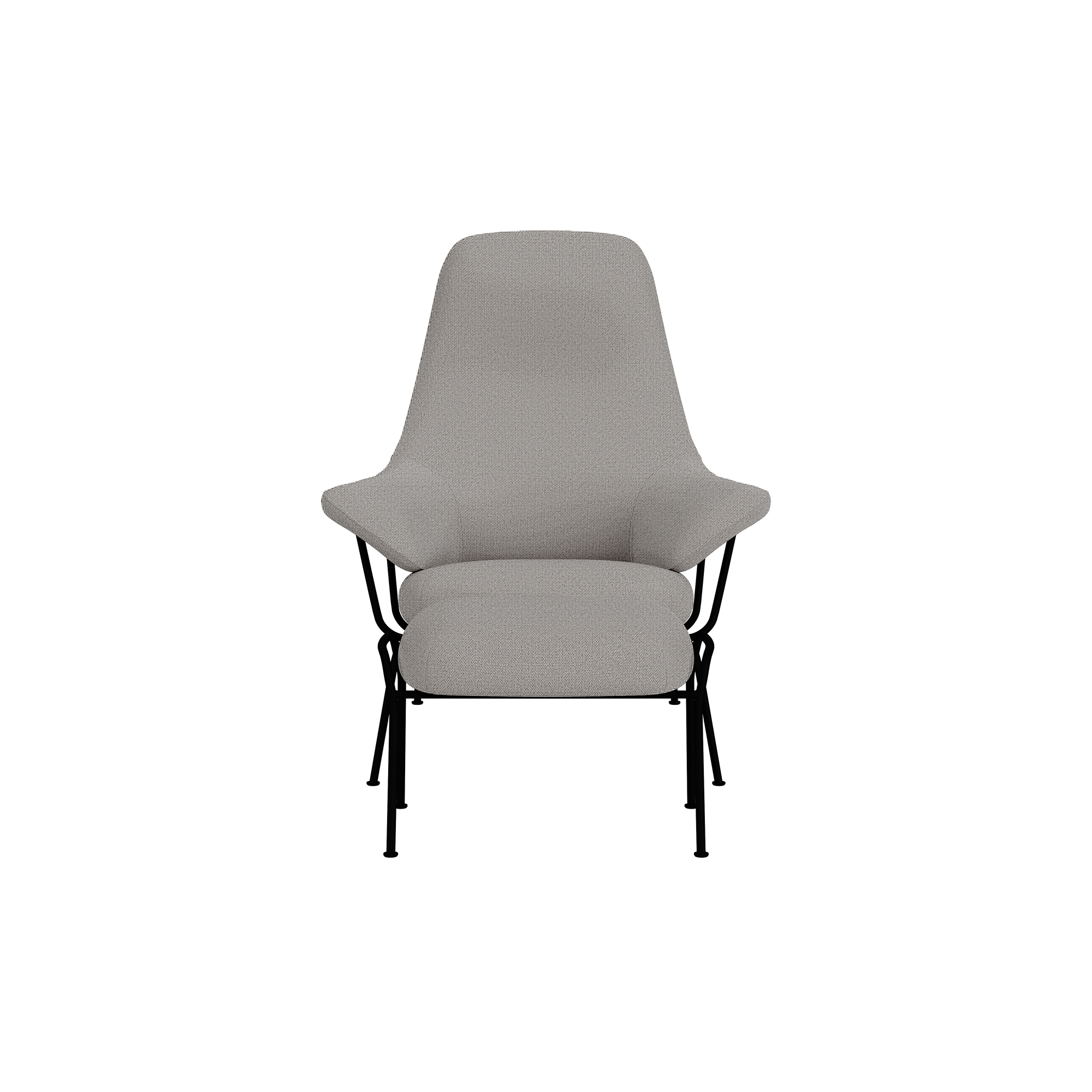 Hai Lounge Chair + Ottoman, Cura 60112/Black, Art. no. 31959 (image 2)