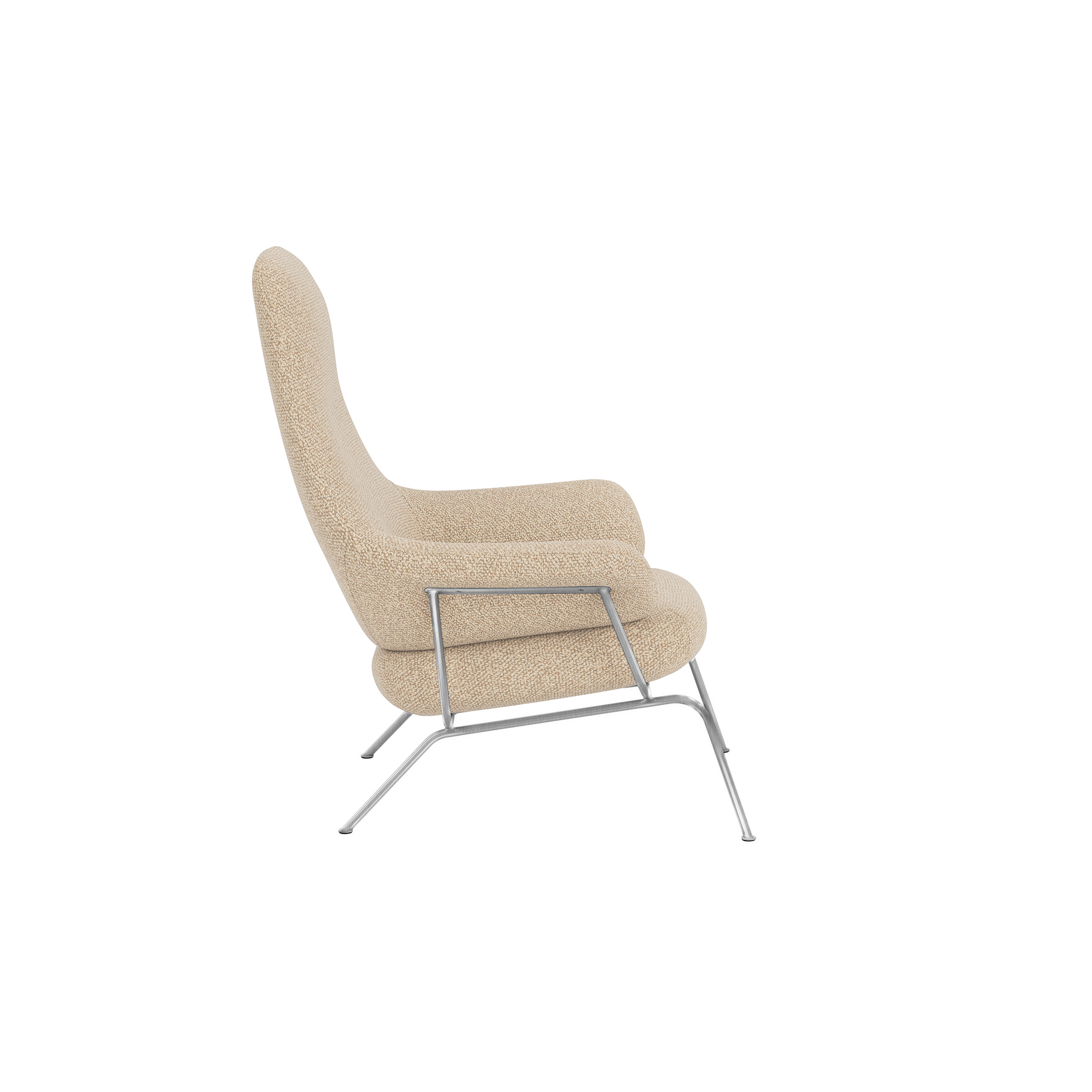 Hai Lounge Chair, Storr 1501/Brushed Stainless, Art. no. 31754 (image 3)