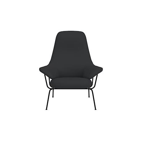 Hai Lounge Chair, Cura 60019/Black