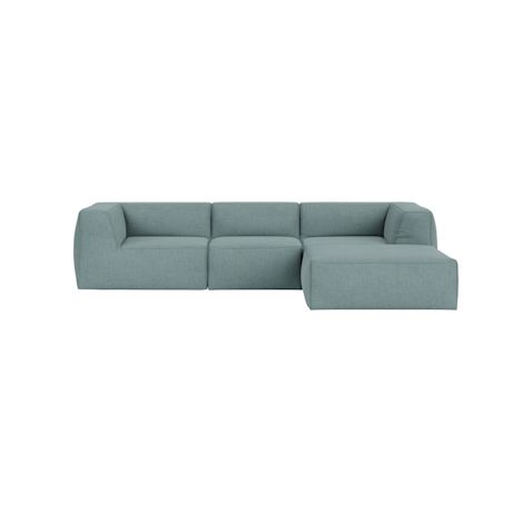 Great 3-Seater Sofa Narrow Chaise Right, Cifrado 0741