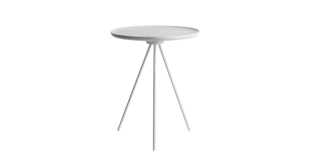Small Key Table Key Side Table, White / White — Hem
