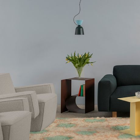 Glyph Side Table Beta, Chocolate Brown