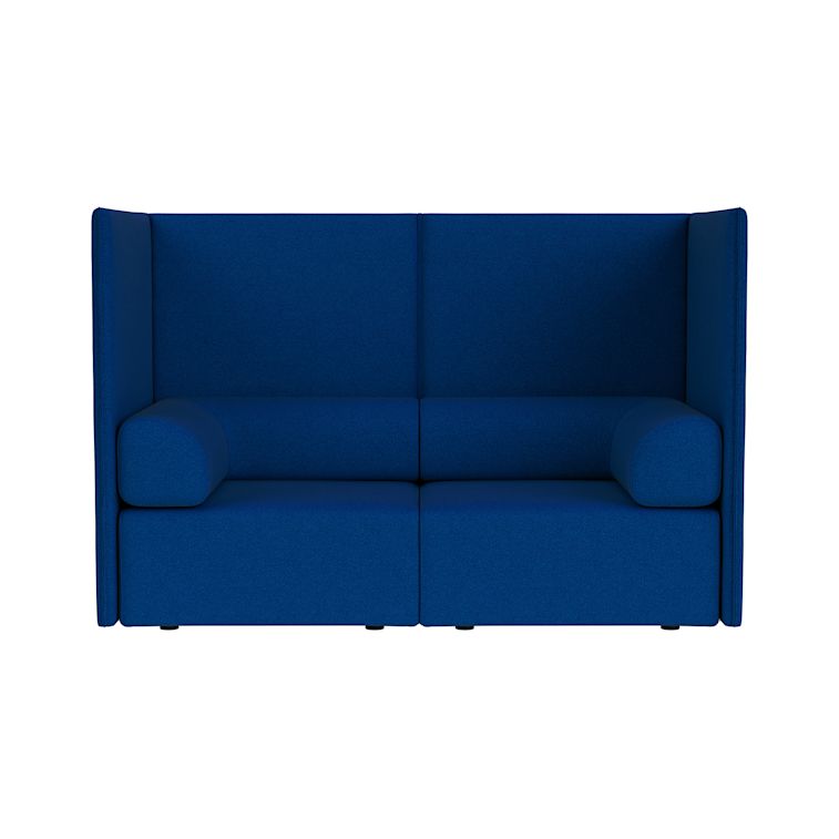 Palo Block 2-seater Sofa High Back with Armrests, Sera Cobalt, Art. no. 94575 (image 2)