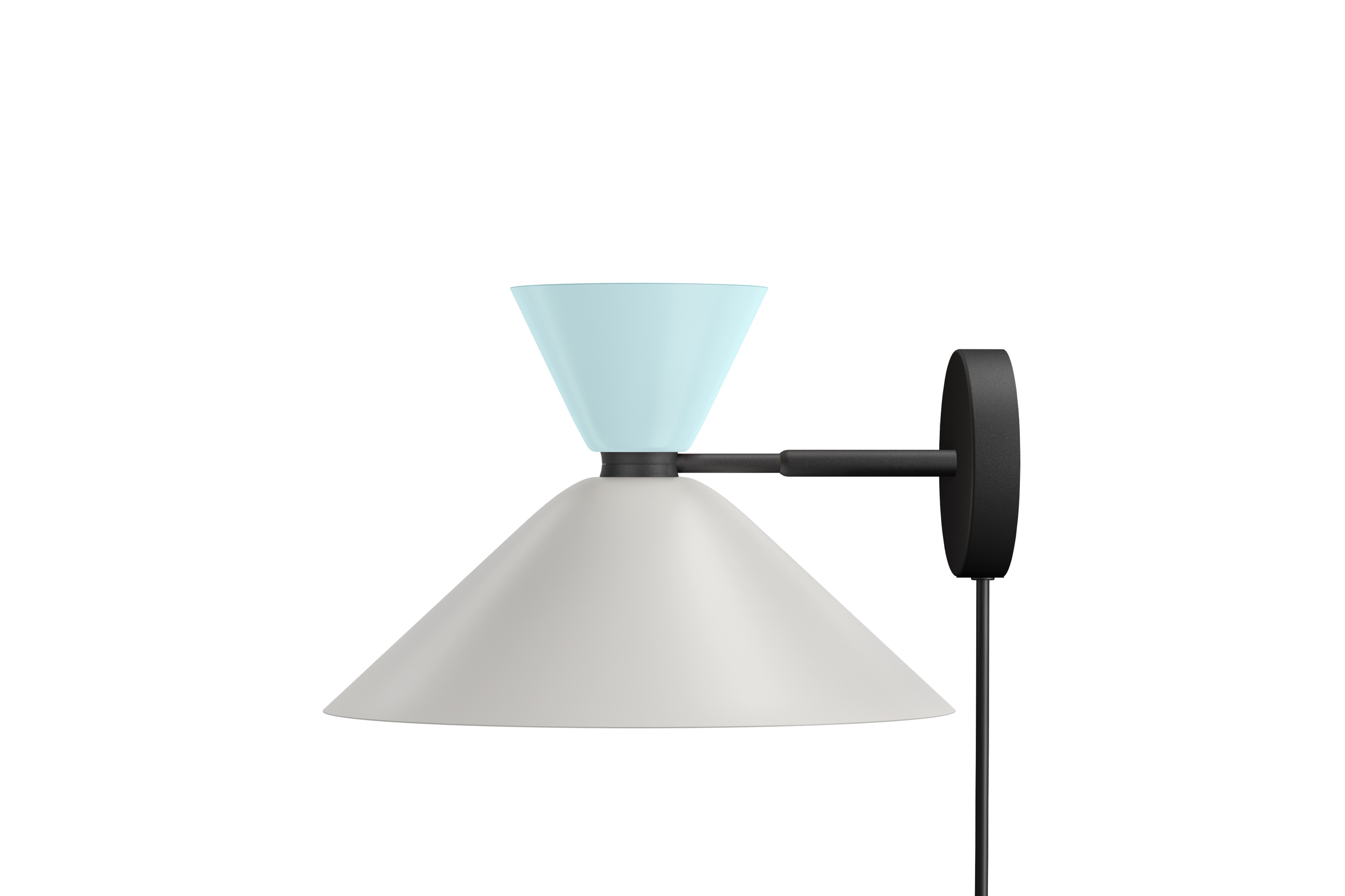 Alphabeta Wall Light + Cable, Soft Blue / Silk Grey (UK), Art. no. 20432 (image 1)