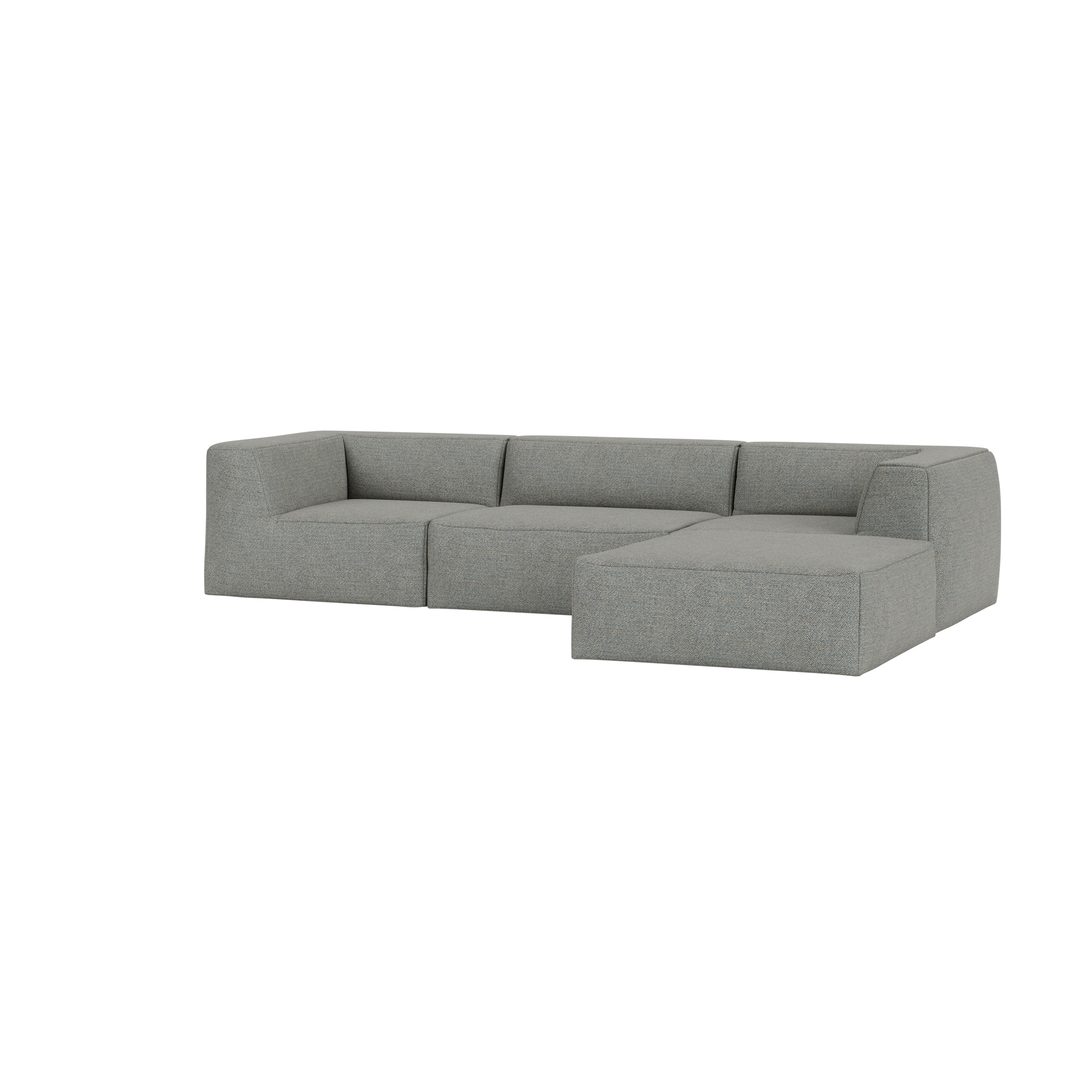 Great 3-seater Sofa Chaise Right, Safire 0012 (UK)