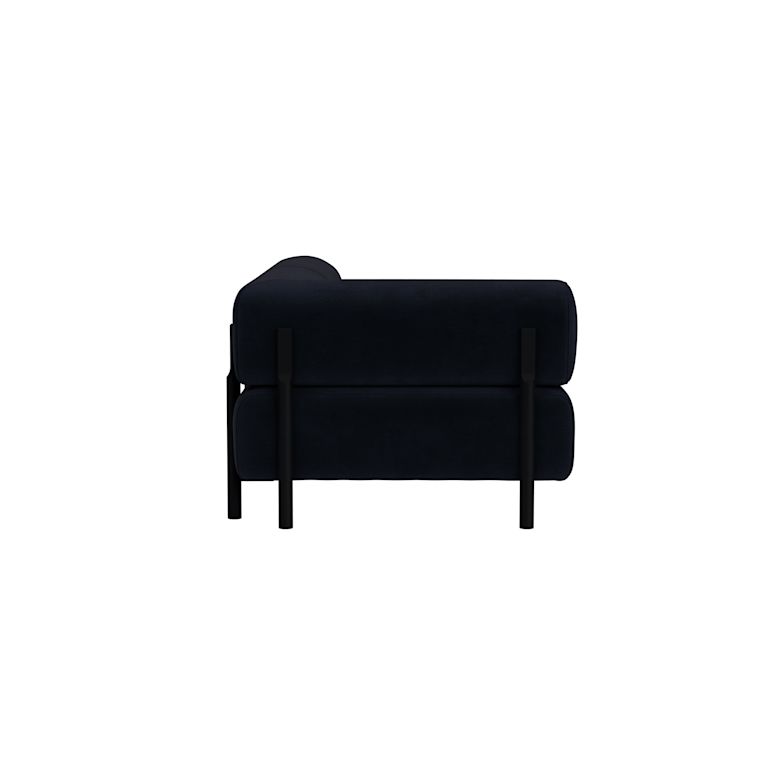 Palo 2-seater Sofa Chaise Left, Velluto Coex VL30/Black, Art. no. 31874 (image 3)