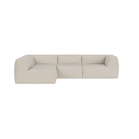 Great 3-seater Sofa Narrow Corner Left, Safire 0007 (UK)