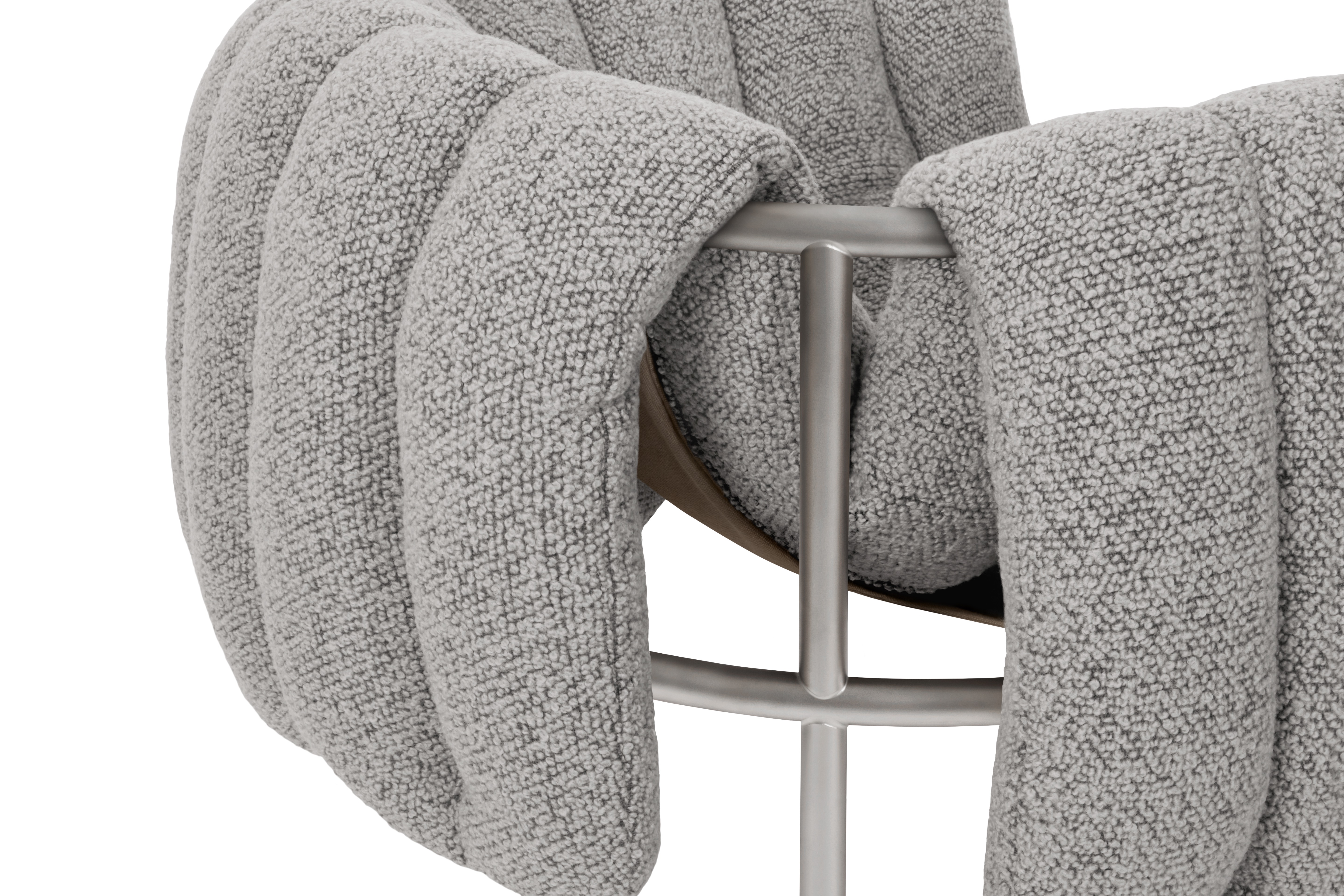 Puffy Lounge Chair, Pebble / Stainless (UK), Art. no. 20696 (image 5)
