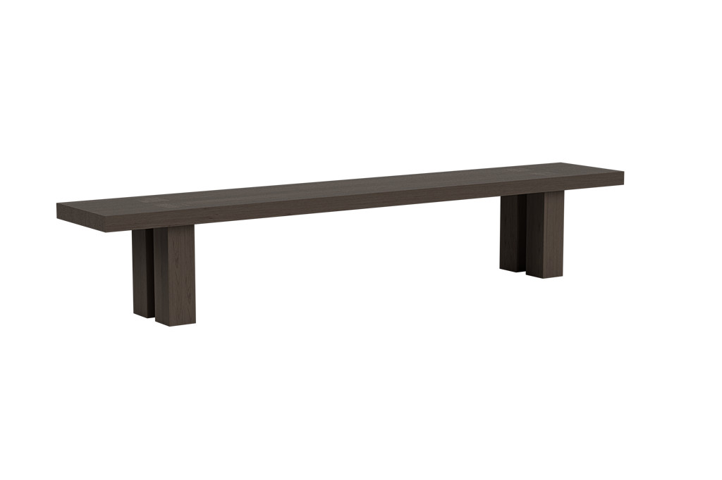 Max Bench 250 cm / 98.4 in, Black Stained Ash, Art. no. 31706 (image 1)