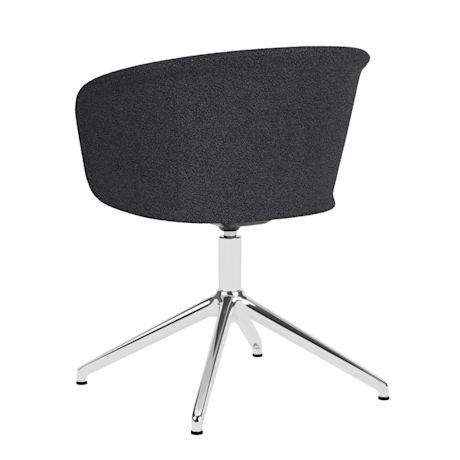 Kendo Swivel Chair 4-star Return, Graphite / Polished (UK)