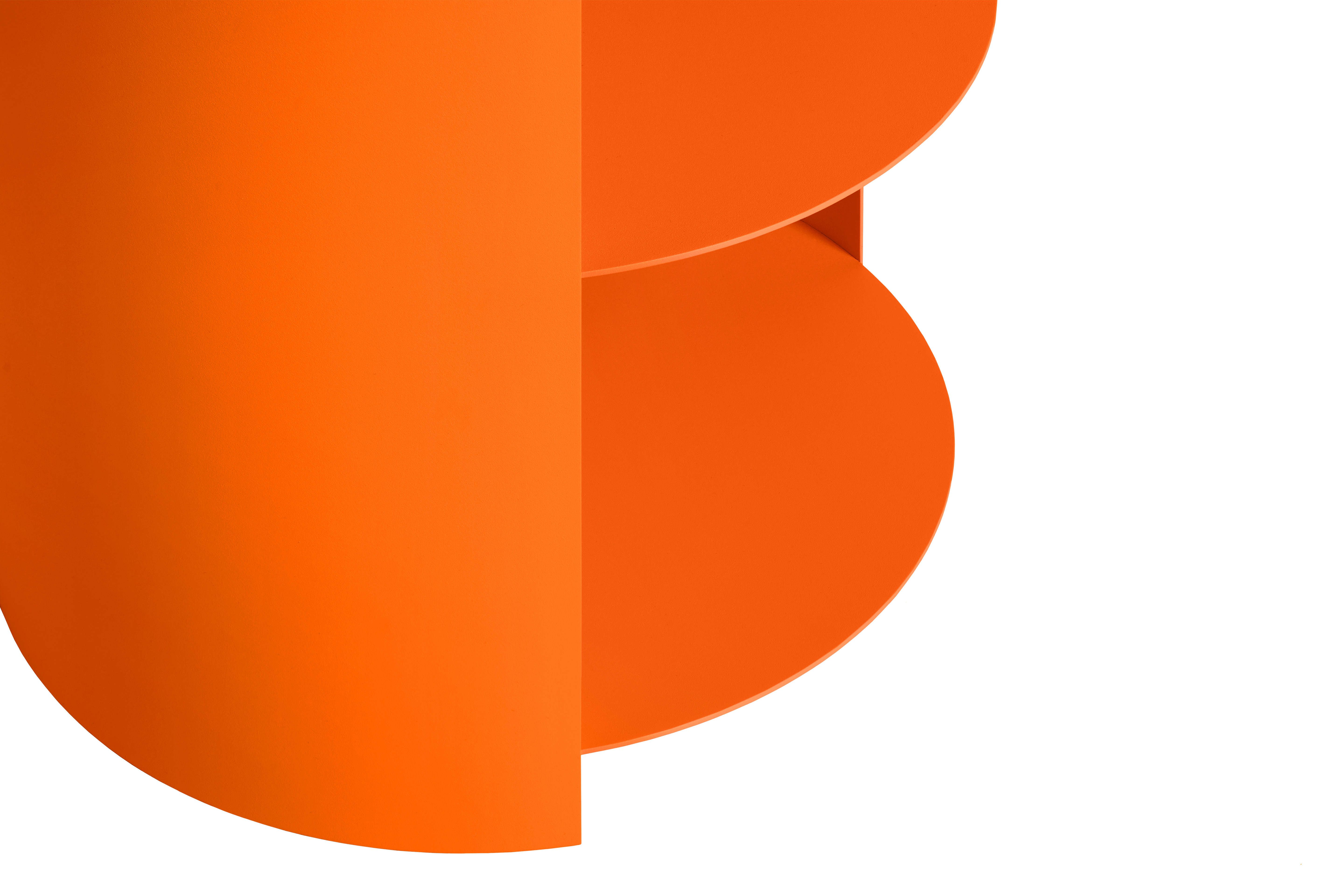 Hide Side Table, Pure Orange Textured, Art. no. 30743 (image 3)