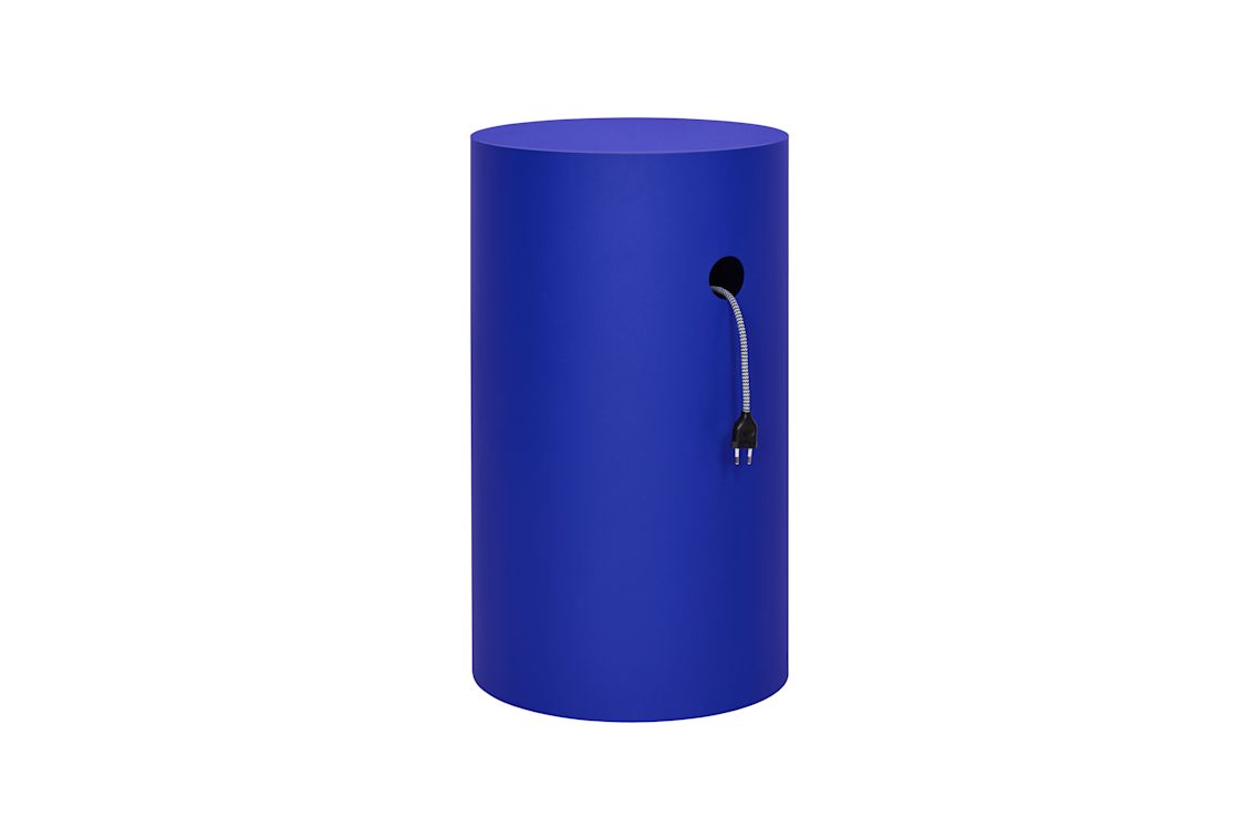 Hide Pedestal, Ultramarine Blue Textured, Art. no. 30753 (image 3)