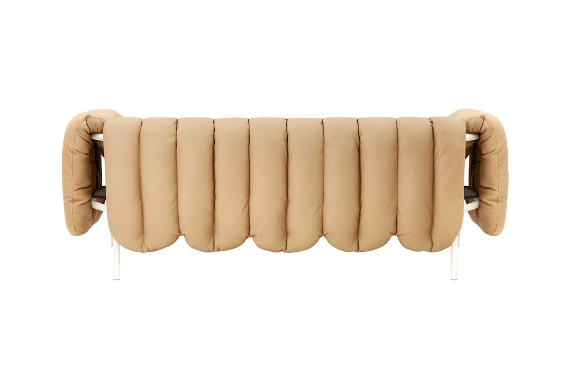 Puffy 2.5-seater Sofa, Sand Leather / Cream (UK), Art. no. 20734 (image 4)