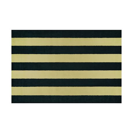 Pattern Rug Large, Pine / Pale Lime Stripe