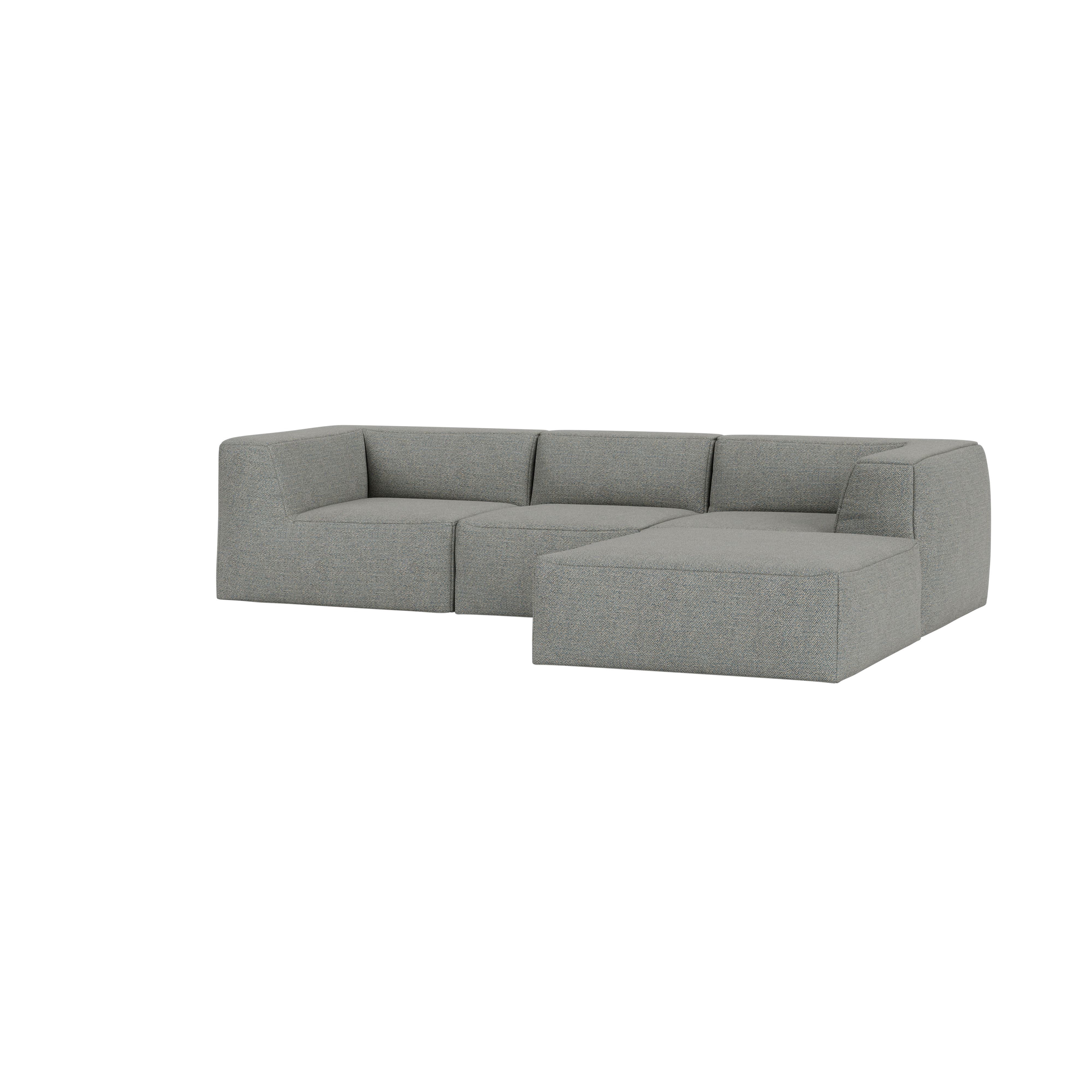 Great 3-Seater Sofa Narrow Chaise Right, Safire 0012 (UK)