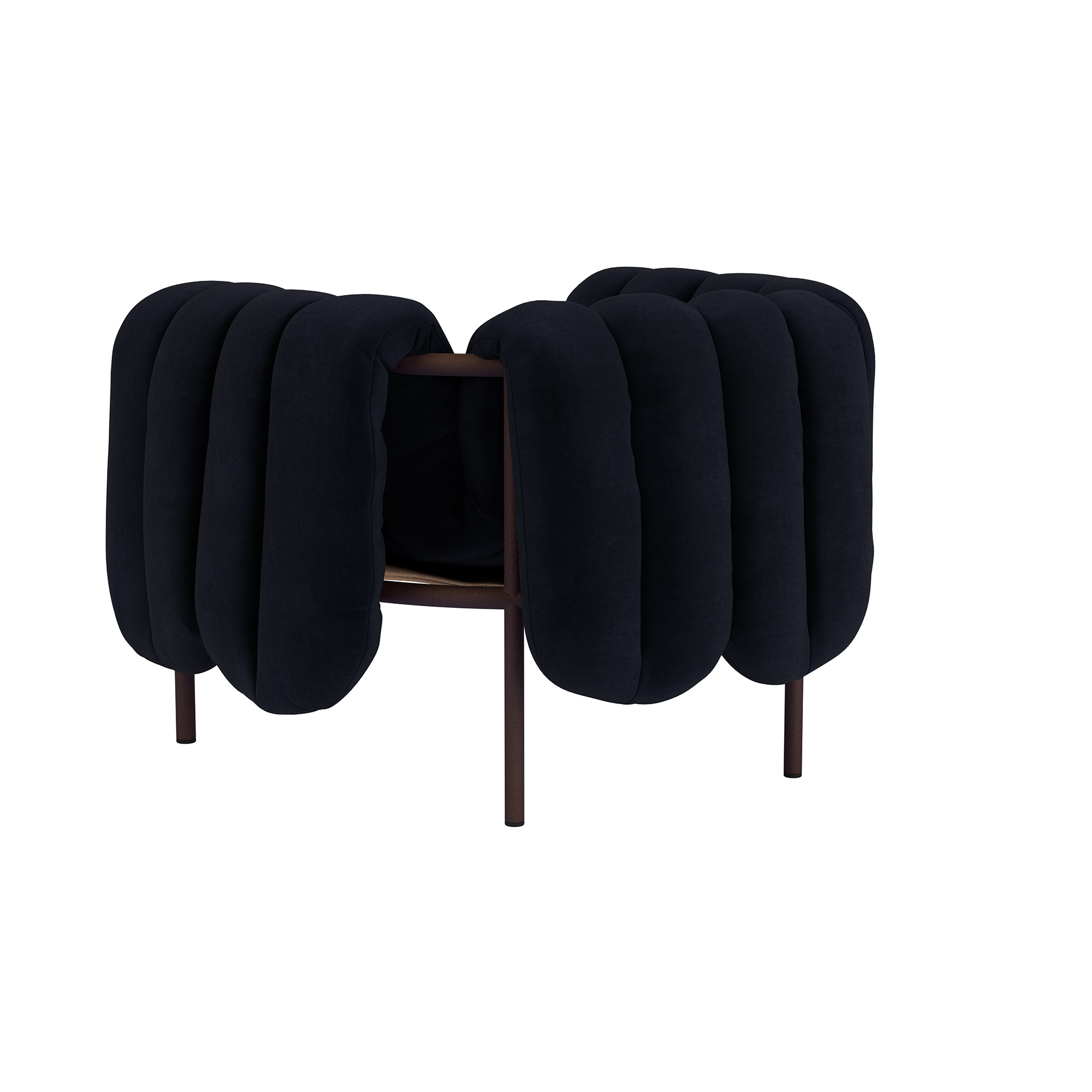 Puffy Lounge Chair, Velluto Coex VL30 / Chocolate (UK), Art. no. 31849 (image 4)
