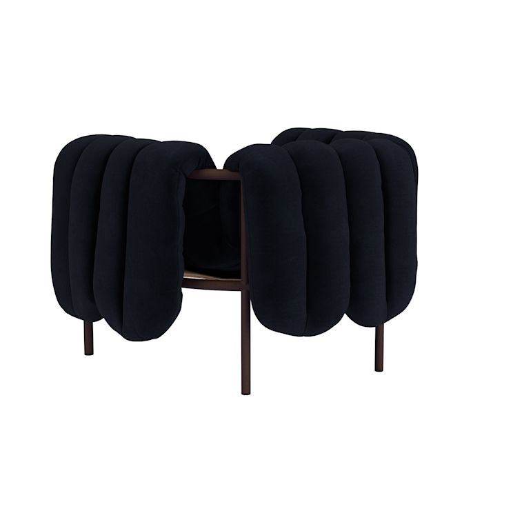 Puffy Lounge Chair, Velluto Coex VL30 / Chocolate (UK), Art. no. 31849 (image 4)