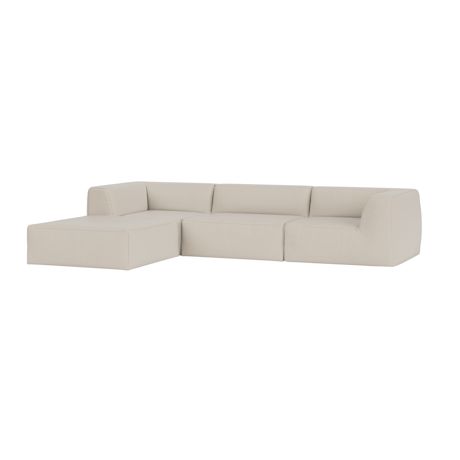 Great 3-seater Sofa Chaise Left, Safire 0007 (UK)