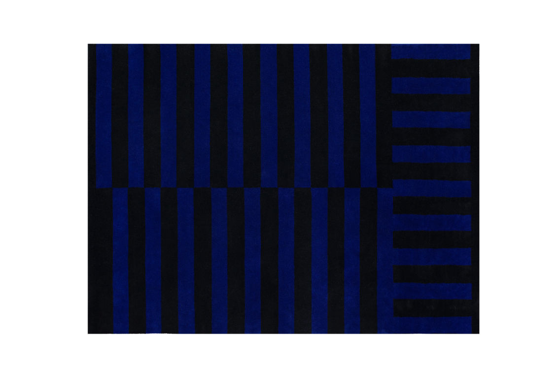 Stripe Rug Medium, Cobalt, Art. no. 30052 (image 1)