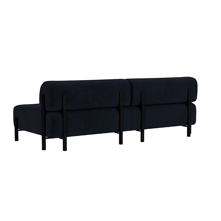 Palo 2-seater Sofa, Velluto Coex VL30/Black, Art. no. 31873 (image 4)