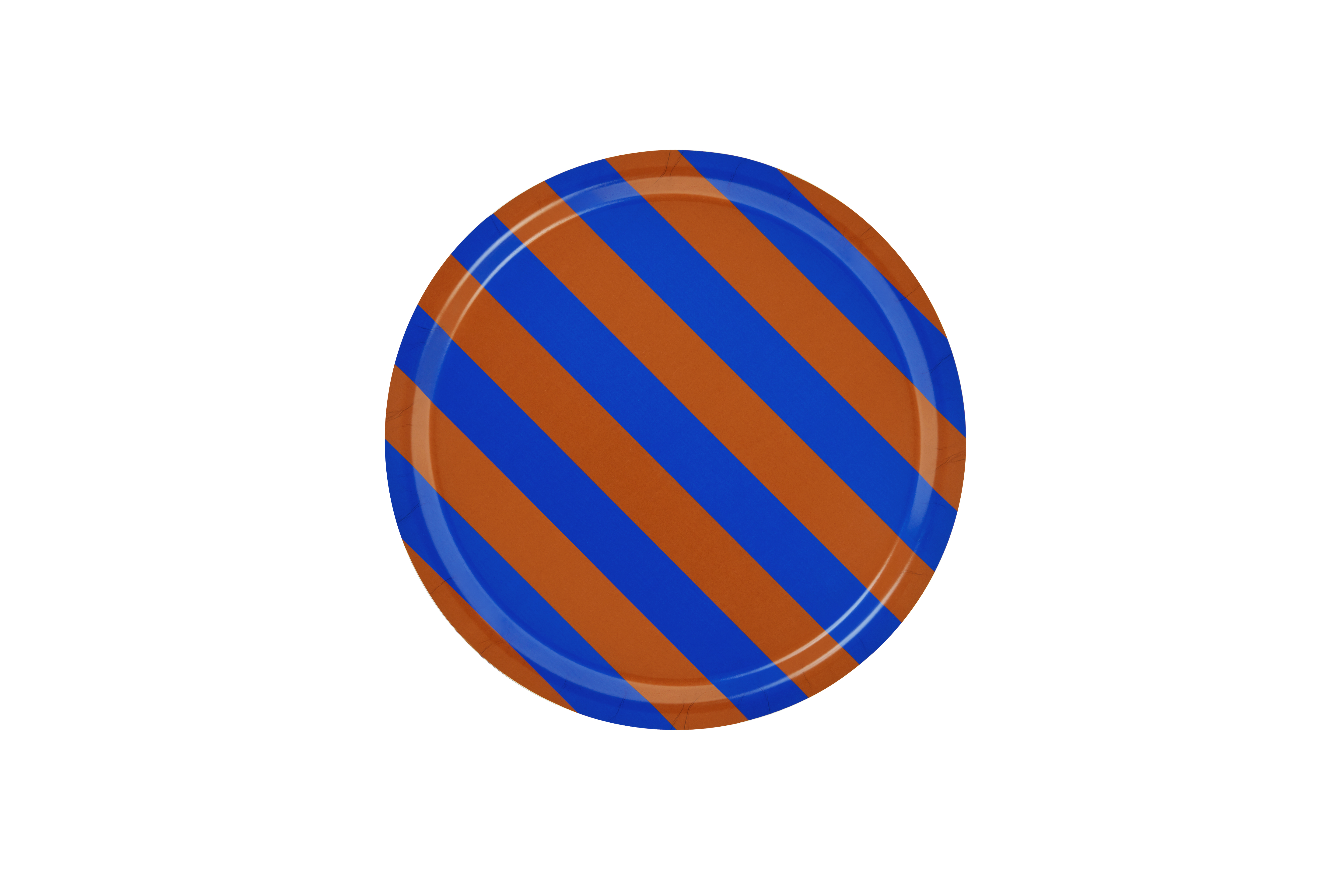 Stripe Tray Medium, Terracotta / Cobalt, Art. no. 31045 (image 1)
