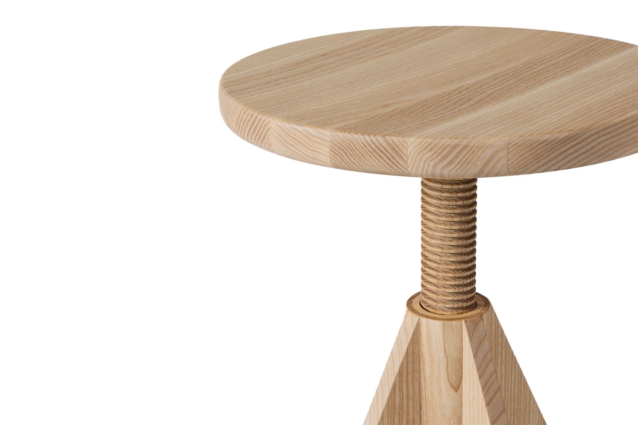 All Wood Stool Rocket, Ash, Art. no. 14149 (image 3)