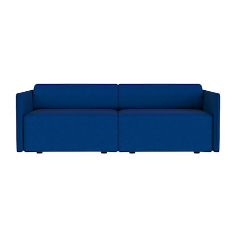 Palo Block 2-seater Sofa Low Back, Sera Cobalt