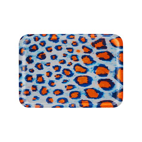 Monster Rectangular Tray Medium, Coral / White / Ultramarine Blue
