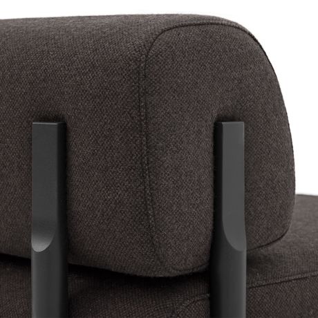 Palo 2-seater Sofa, Brown-Black