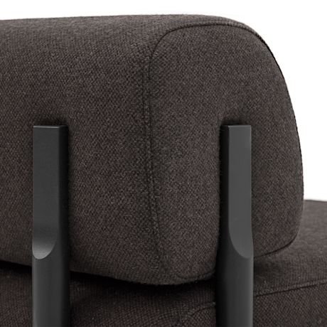 Palo 2-seater Sofa, Brown-Black (UK)