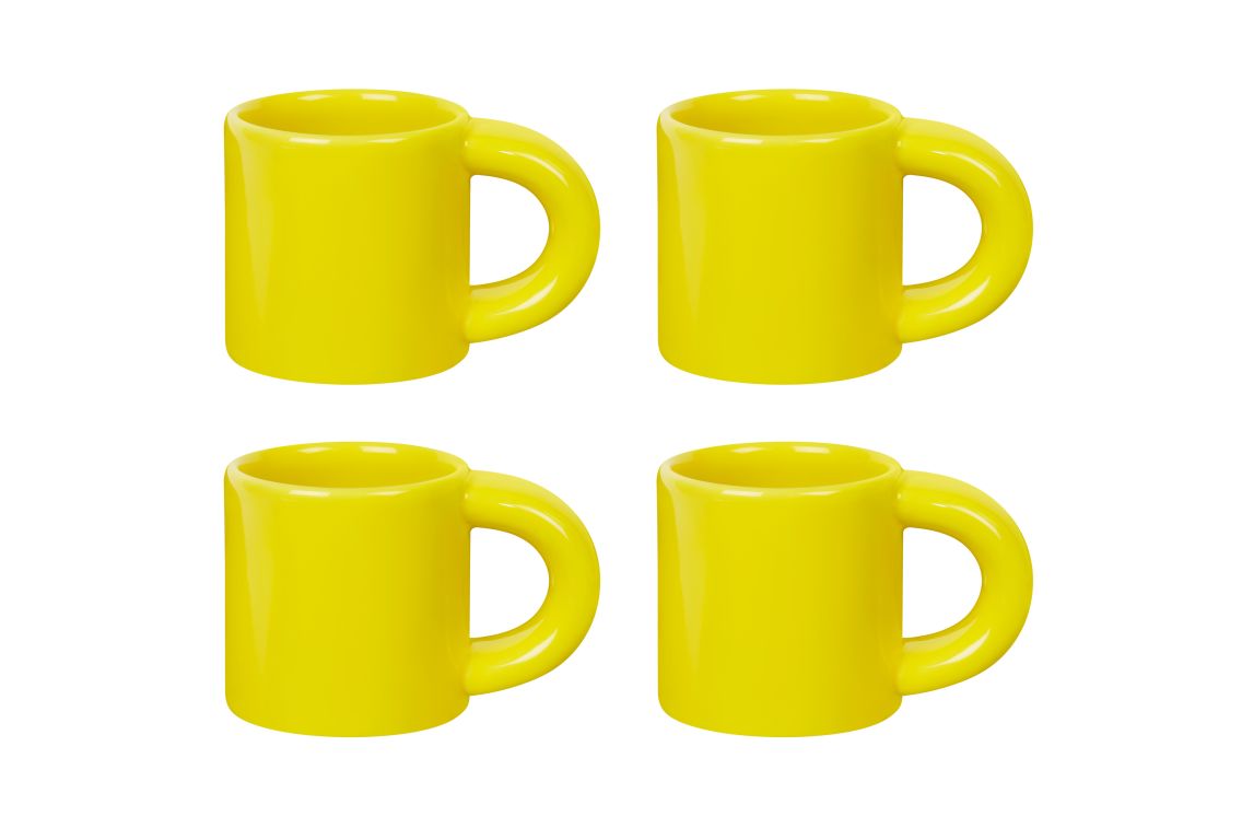 Bronto Espresso Cup (Set of 4), Yellow, Art. no. 30677 (image 4)