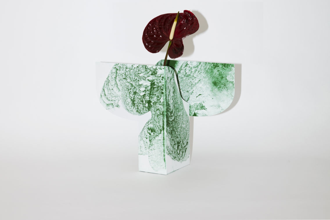 Powder Vase Green / White, Art. no. 70008 (image 2)