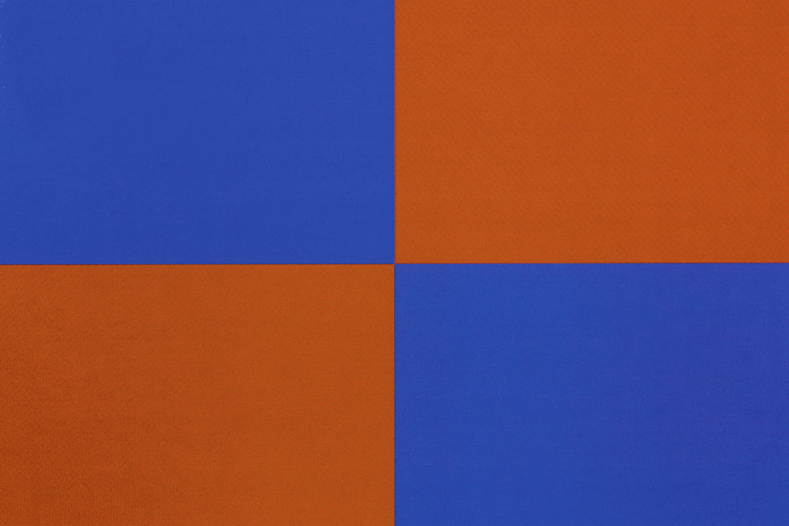 Check Placemat (Set of 2), Terracotta / Cobalt, Art. no. 31053 (image 3)