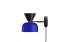 Alphabeta Wall Light + Cable, Jet Black / Blue (UK), Art. no. 20397 (image 1)