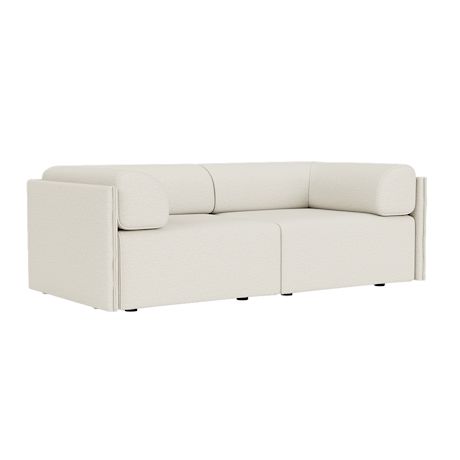 Palo Block 2-seater Sofa Low Back with Armrests, Amdal 110